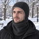 Балаклава зимова флісова 25042-JRHXM з теплою підкладкою унісекс, темно-сіра - зображення 8