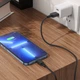 Кабель HOCO X90 Cool silicone charging data cable for Lightning/2,4A/1m. Black - изображение 5