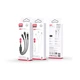 Кабель XO NB230 2.4A Rock series 3 in 1 data cable Чорний - изображение 2