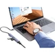 USB-концентратор UGREEN 2.0 из алюминиевого сплава, 4-портовый док-станция расширения, многопортовый адаптер для ноутбуков и настольных компьютеров, внешний кабель-конвертер для клавиатуры и мыши. - изображение 2