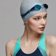 Силіконова шапочка для плавання Speedo Comfortable Hair Protection для жінок, екологічно чиста, м'яка, сіро-зелена - изображение 10