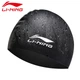 Водонепроницаемая силиконовая плавательная шапочка Li-Ning для длинных волос, унисекс, LSJK808, черная. - изображение 4