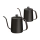 Чайник JD Original Pour-Over з тонким носиком, для домашнього використання, підвісне вухо, кава для наливання, ємність з нержавіючої сталі 304, антипригарне покриття, зоряно-чорний, 350 мл - зображення 1