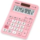 Калькулятор Casio MX-12B для початкової школи для учнів четвертого, п'ятого та шостого класів, спеціалізований для учнів, маленький милий калькулятор без мови, сонячне та подвійне джерело живлення, рожевий - изображение 1