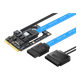 Адаптерна плата EB-LINK MSATA до SATA 3.0, плата розширення MSATA до 7-контактного SSD, сумісна з оптичним приводом SSD/HDD, може використовуватися як системний диск, модель зі стабільним блоком живлення - изображение 4