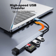 Кардридер LinkStone Type-C, багатофункціональний USB-концентратор для SD-карток, TF-карт пам'яті, високошвидкісний USB-хаб, багатофункціональна док-станція розширення, підходить для камер, телефонів, комп'ютерів, дронів і систем відеоспостереження, C345M - зображення 10