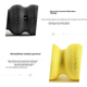 Ролер для йоги JOINFIT Irregular Foam Roller PRO Edition, нерегулярна форма, фасція для ніг, жовтий, XF014A-J - зображення 9