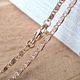 Ланцюжок Xuping Равлик 2 мм 55 см Позолота 18K - изображение 1