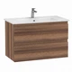 Тумба Creavit Alinda AD0080.10.VV 80 см з раковиною SU, Walnut (волоський горіх) - изображение 2