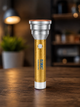 Ручний ліхтарик UKC Luminous S300 золотистий, акумуляторний, USB-заряджання, 4 режими роботи - изображение 1