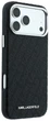 Etui plecki Karl Lagerfeld Grained Allover Logo Metal Elongated MagSafe do Apple iPhone 17 Pro / 18 Pro Black (3666339660048) - obraz 3