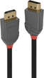 Kabel Lindy Anthra DisplayPort 1.2 7.5 m Black (4002888364850) - obraz 1