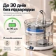 Автоматична поїлка-фонтан для котів та собак Zumi WF060 Plus 1.8 л з датчиком руху та акумулятором - изображение 3