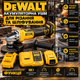 Аккумуляторная болгарка DeWalt 24 В угловая шлифмашина бесщеточная диск 125 мм УШМ 7000 об/мин батарея 5 А·ч электронная регулировка для резки металла шлифования зачистки 2 АКБ кейс - изображение 4