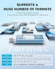 Флешка для iPhone / iPad / Android / ПК MFi Licensed Flash Drive 128GB USB 3.0 / Lightning / Type-C Серебристо-голубой - изображение 3