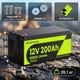 Аккумулятор LiFePO4 CyperOcean 12V 200Ah 2560Wh литий-железо-фосфатная батарея 12.8 В - изображение 2