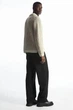Джемпер чоловічий COS two-tone waffle-knit polo shirt 1206052001 L Бежевий - зображення 3