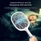 Электромухобойка в виде белой ракетки AN 1783 3000 В с аккумулятором 1200 мА·ч и подсветкой УФ-лампой для уничтожения мух и москитов, маленькая экологичная электрическая мухоловка для комаров и насекомых со световой ловушкой и USB-зарядкой - изображение 4