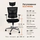 Крісло Barsky ECO White/Black G-11 slider - зображення 5