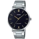 Чоловічий годинник Casio MTP-VT01D-1B чорний циферблат - зображення 1