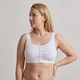 Топ від Lirina Rose 30567 10XL білий (натуральна тканина, застібки спереду, рубчик, широкі бретелі, кнопки) - зображення 1