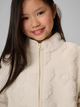 Куртка для дівчаток 4F regular sherpa fleece 158 Бежевий 4FJWAW26TFLEF494-11S - зображення 4
