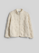 Куртка для дівчаток 4F regular sherpa fleece 158 Бежевий 4FJWAW26TFLEF494-11S - зображення 5