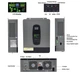 Гібридний інвертор DATOUBOSS, 6200W, 48V, MPPT 60-500В, Сірий (DT4862S) - зображення 3