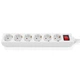 Мережевий фільтр живлення REAL-EL RS-6 Protect M 3m, white (EL122300033) - зображення 1