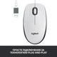 Мишка Logitech M100 USB White (910-006764) - зображення 3