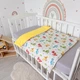 Дитяча ковдра-плед 100х80 см зі зйомним утеплювачем Oh My Kids «Різнокольорові Динозаври» жовтий - зображення 2