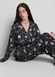 Пижамная рубашка Primark boyfriend pyjamas long sleeve S для дома и сна Черный (10333) - изображение 4