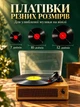 Вініловий програвач вінілових платівок дисків вінтажна аудіосистема пластинок 3 швидкості 33 45 78 об/хв з вбудованими стереодинаміками з колонками автостоп поворотний тонарм переносний портативний корпус кейс з ручкою - зображення 4