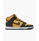Кроссовки мужские Nike Dunk High Retro Yellow/Black 44.5 Черный DD1399-700 - изображение 4