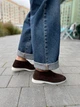 Лофери жіночі 207/1, коричневі/біл.підошв., весна-осінь, замша натуральна (6075), 38 - зображення 9