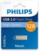 Флешка Philips Moon Edition 128 ГБ USB 2.0, флэш-накопитель для ПК и ноутбука, алюминиевый корпус, брелок, скорость чтения до - изображение 1