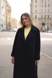 Пальто Lipar прямого крою вовняне 44 Синє 6327 - зображення 4