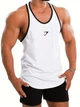 Майка чоловіча спортивна "Gymshark" для тренувань біла XL - изображение 3