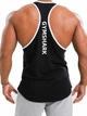 Майка чоловіча спортивна "Gymshark" для тренувань чорна XL - изображение 2