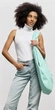 Жіноча сумка Sambag HOBO WEAVE м’ятна містка міська для ноутбука водовідштовхувальна 62277 - зображення 2