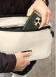 Мужская сумка-бананка под ноутбук Sambag Urban Laptop черная серая текстильная сумка-кроссбоди для ноутбуков до 14″ 51937 - изображение 7