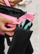 Жіноча поясна сумка бананка для планшета Sambag DynamicDart рожева з м’ятними елементами містка міська 62264 - зображення 10