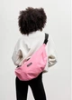 Жіноча сумка хобо Sambag HOBO Bag-glove рожева міська містка з утепленими кишенями 62265 - зображення 7