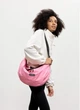 Жіноча сумка хобо Sambag HOBO Bag-glove рожева міська містка з утепленими кишенями 62265 - зображення 12