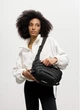 Женская сумка бананка через плечо Sambag Flex Pro черная вместительная городская с карманами 62268 - изображение 1