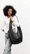 Женская сумка Sambag HOBO WEAVE черная 54x35x8 см эко-кожа для ноутбука 15.6 дюймов Sambag 55169 - изображение 13