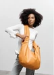 Жіноча сумка Sambag HOBO WEAVE помаранчева містка міська з екошкіри для ноутбука 15.6 дюйма 62281 - зображення 7