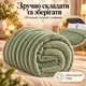 Плед Шарпей Салатовый 200x220 см с искусственной овчинкой - изображение 4