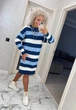 Вʼязана сукня у смужку DJULIA, колір Джинс розмір One Size - зображення 9