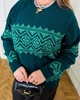 Жіночий вʼязаний светр IVANKA , колір Смарагд розмір One Size - изображение 12